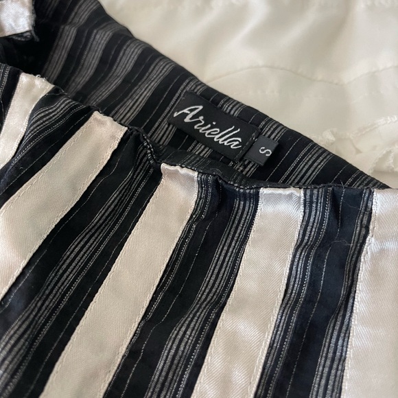 Y2K Vintage Metallic Ribbon High Rise Babydoll Skirt - Picture 4 of 11